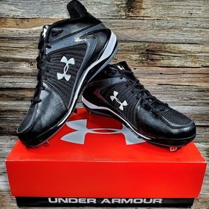 NEW Under Armour Ignite Mid ST Baseball Cleat Shoe